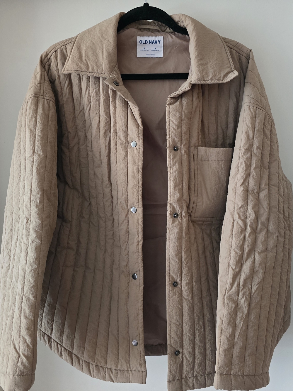 Old Navy Quilted Light Tan Chore Jacket